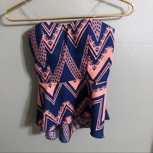 S|O|L|D❌Abstract tube top size Small